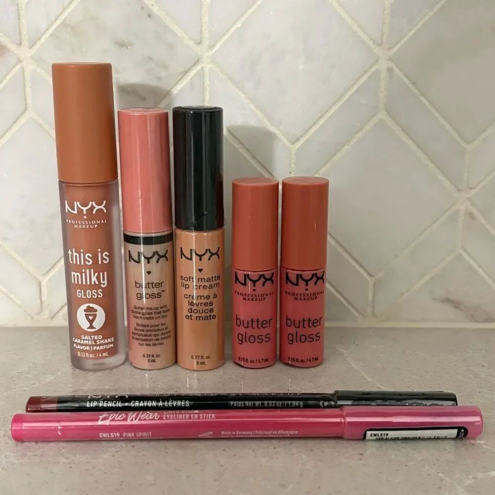 NYX Lip Cream Gloss & Liner Collection (Limited Shades) Pinks and Creams
